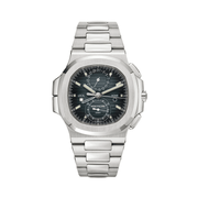 Patek Philippe | Nautilus Time Sunburst Blue Dial Watch – product image 1