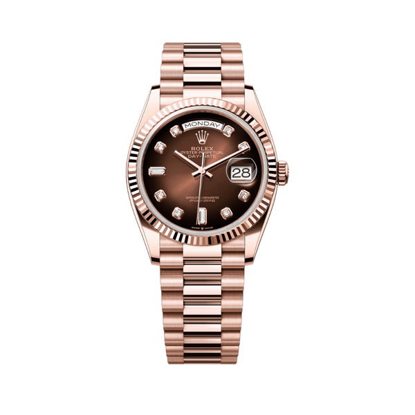 Rolex | Day-Date Brown Ombré Diamond Dial Watch