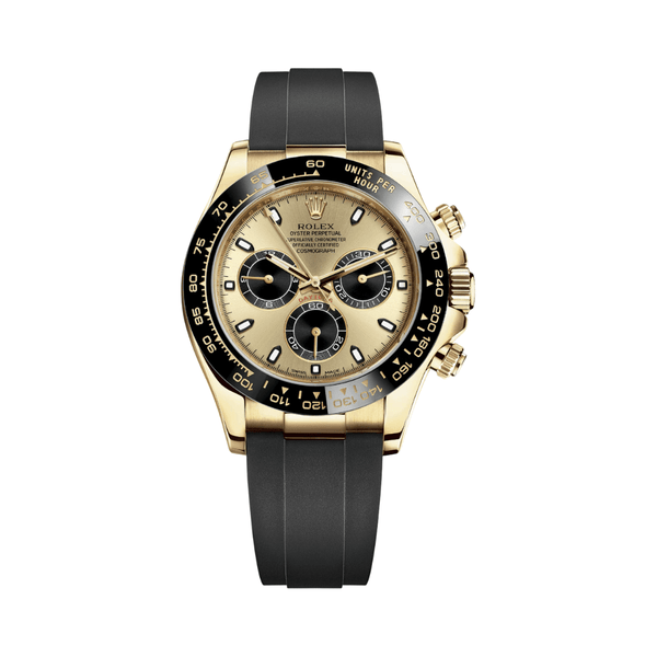 Rolex | Gold Champagne Black Dial Watch