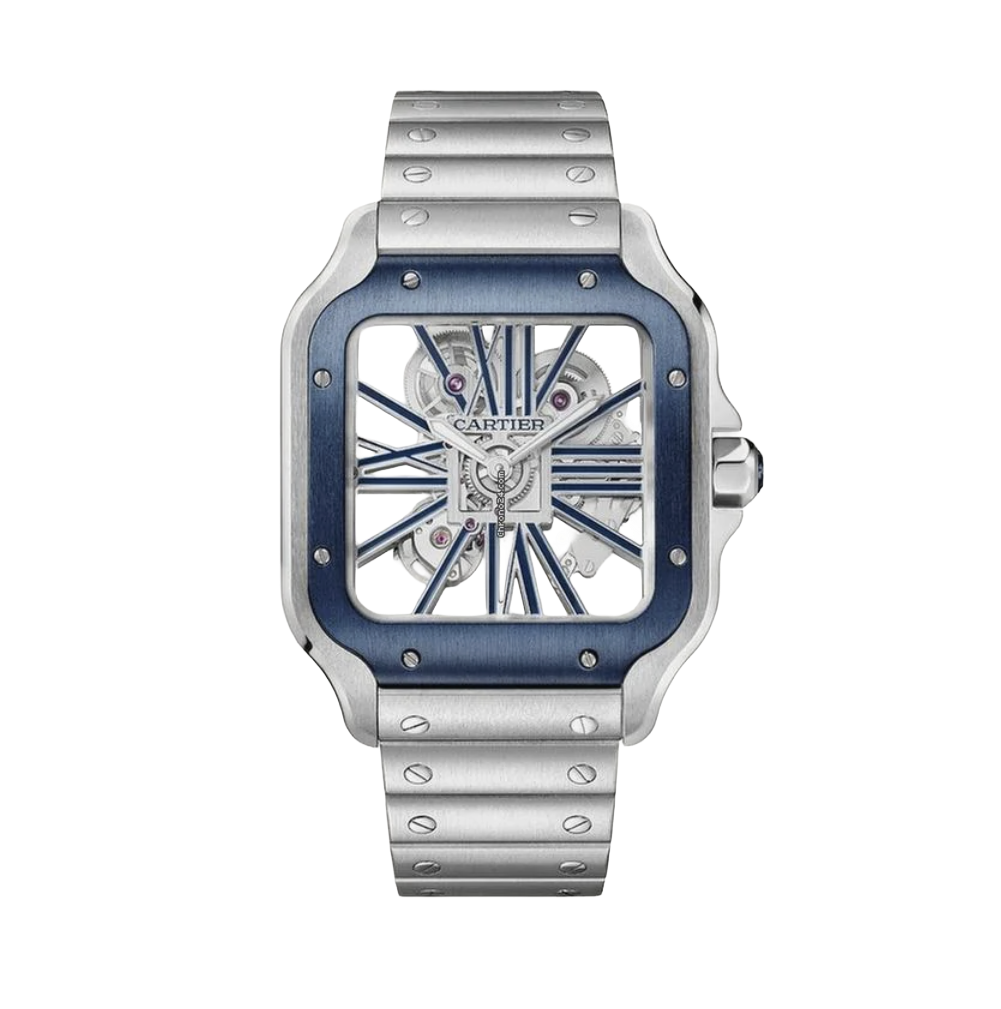 Cartier | Santos de Skeleton Blue Watch – product image 1