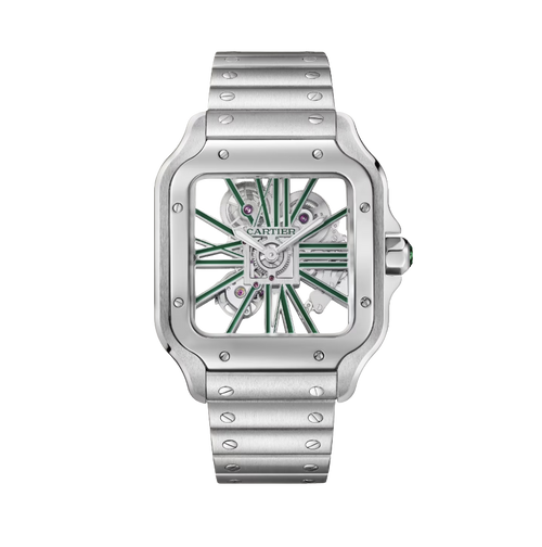 Cartier | Santos de Skeleton Green Watch – product image 1