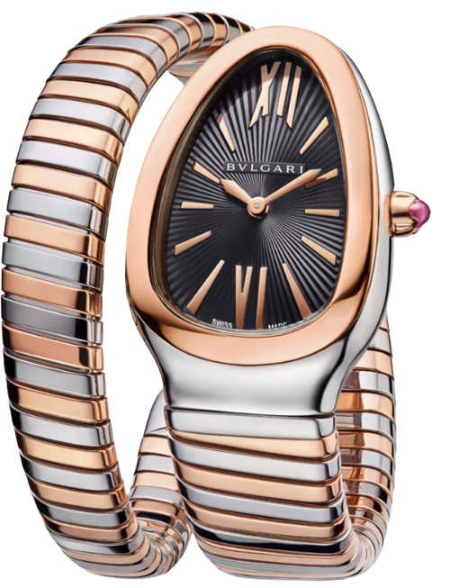 Bvlgari | Serpenti Tubogas Two-Tone Black Dial Watch – product image 2