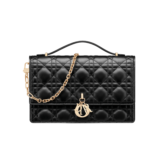 Dior | My Mini Black Cannage Lambskin Bag