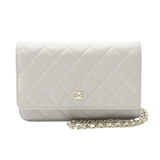 Chanel | Grey Caviar Leather Wallet – product image 1