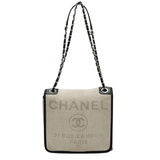 Chanel | Deauville PM Shoulder Canvas Leather Bag – product image 1