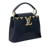Louis Vuitton | Capucines Mini Navy Python Skin Bag – Gold – product image 2