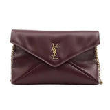 Saint Laurent | Cassandre Flap Chain Shoulder Dark Ruby Calfskin Leather Bag – product image 1