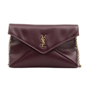 Saint Laurent | Cassandre Flap Chain Shoulder Dark Ruby Calfskin Leather Bag – product image 1