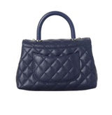 Chanel | Coco Handle Mini Navy Blue Caviar Leather Bag – product image 2