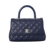 Chanel | Coco Handle Mini Navy Blue Caviar Leather Bag – product image 1
