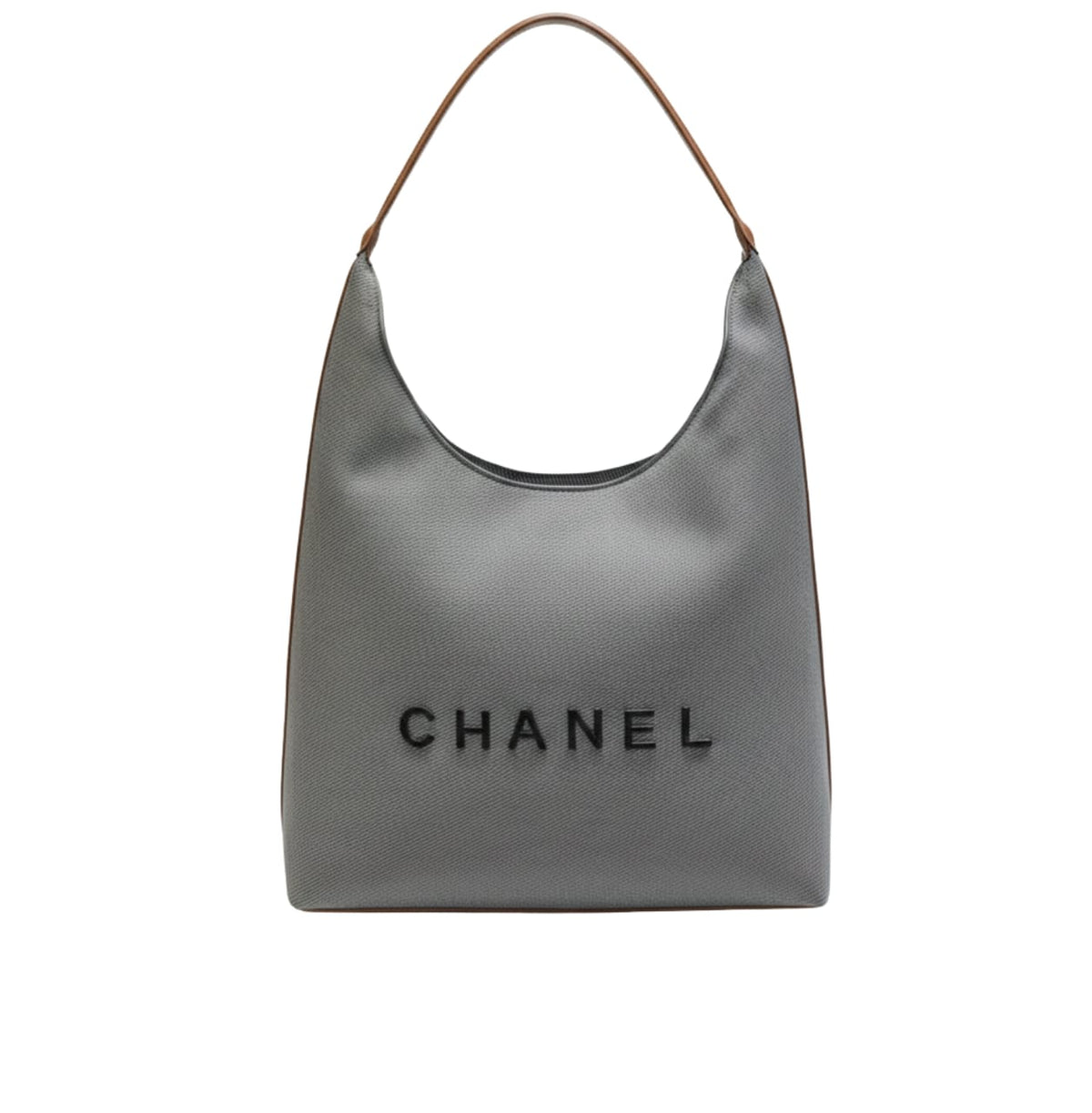 Chanel | Deauville Canvas Tote Brown Leather Bag – product image 1