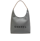 Chanel | Deauville Canvas Tote Brown Leather Bag – product image 1