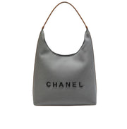 Chanel | Deauville Canvas Tote Brown Leather Bag – product image 1
