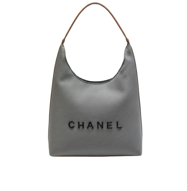 Chanel | Deauville Canvas Tote Brown Leather Bag