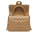 Chanel | Mini Coco Handle Flap Caramel Beige Caviar Leather Bag – product image 2
