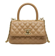 Chanel | Mini Coco Handle Flap Caramel Beige Caviar Leather Bag – product image 1