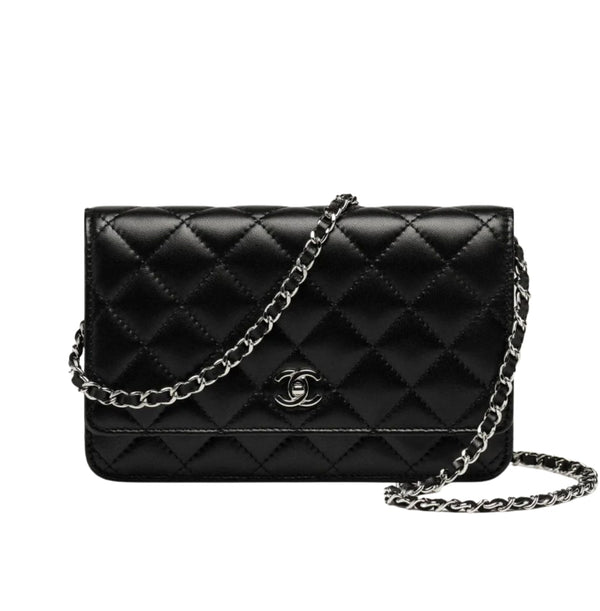 Chanel | Classic On Chain Black Leather Wallet
