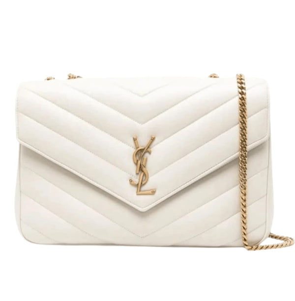Saint Laurent | Loulou Shoulder Bag – White