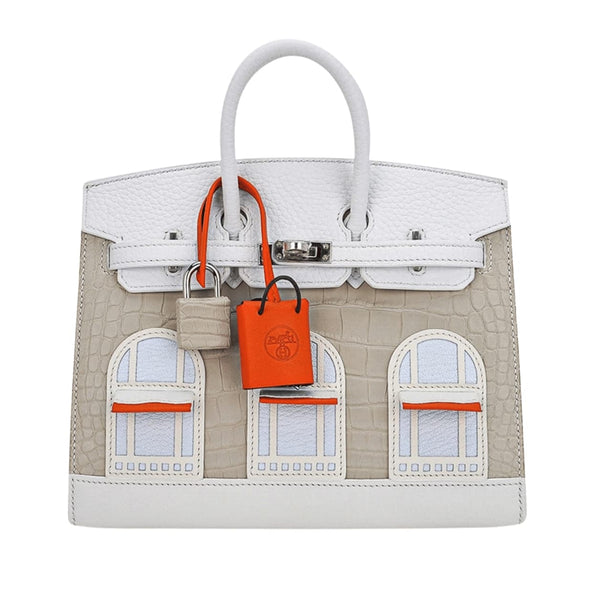 Hermès | Birkin 20 Sellier Neige Faubourg Bag