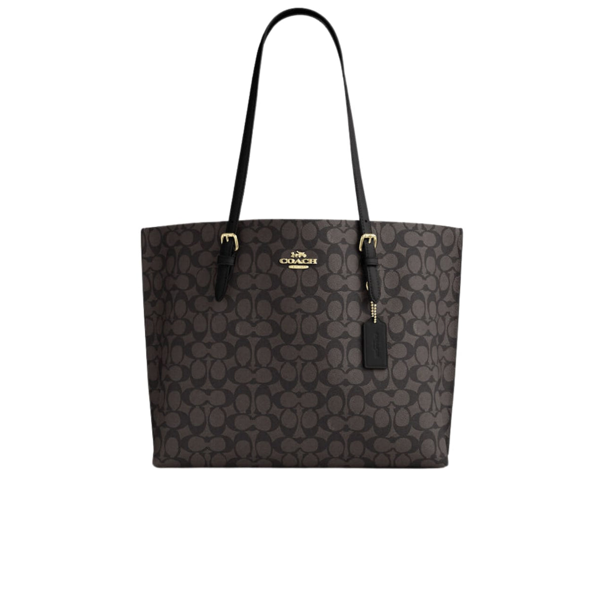 Coach | Mollie Tote Signature Canvas Bag – Black, Brown – product image 1