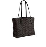 Coach | Mollie Tote Signature Canvas Bag – Black, Brown – product image 2