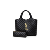 Saint Laurent | Icare Maxi Quilted Bag – Black – product image 1