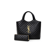 Saint Laurent | Icare Maxi Quilted Bag – Black – product image 1