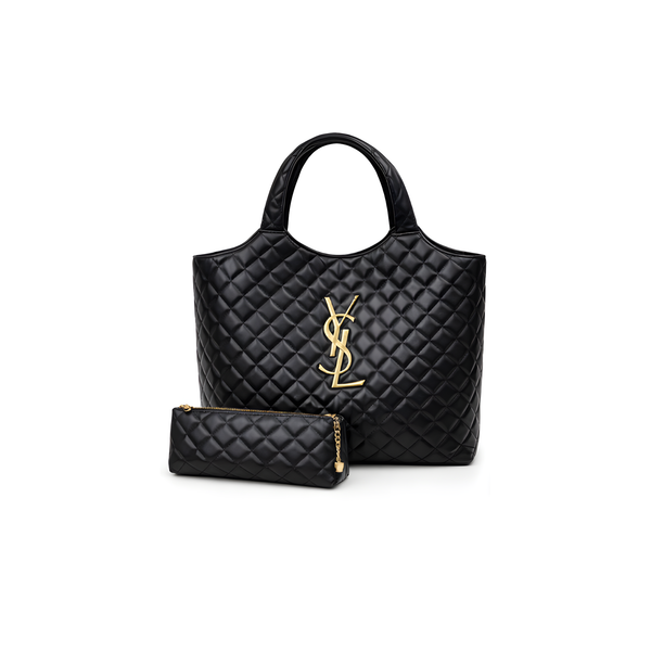 Saint Laurent | Icare Maxi Quilted Bag – Black
