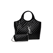 Saint Laurent | Icare Maxi Quilted Lambskin Bag – Black – product image 1