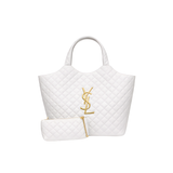 Saint Laurent | Icare Maxi White Lambskin Bag – product image 1
