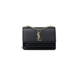 Saint Laurent | Sunset Medium Black Smooth Leather Bag – product image 1