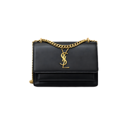Saint Laurent | Sunset Medium Black Bag – Gold – product image 1