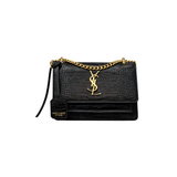 Saint Laurent | Sunset Medium Croc-Embossed Leather Bag – product image 1