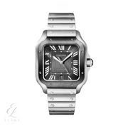 Cartier | Santos de Stainless Steel With Green Sunburst Dial Watch – product image 1