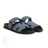 Hermès | Chypre Slides – Blue – product image 2