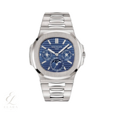 Patek Philippe | Nautilus Blue Dial Silver Tone Watch – White Gold, White – product image 1