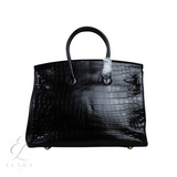Hermès | Birkin 35 Porosus Crocodile Bag – Black – product image 2