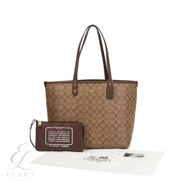 Coach | City Tote Signature Canvas Light Dark Bag – Brown