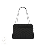 Saint Laurent | Loulou Black Bag – Silver – product image 3