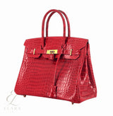 Hermès | Birkin Crocodile Skin Bag – Red – product image 2