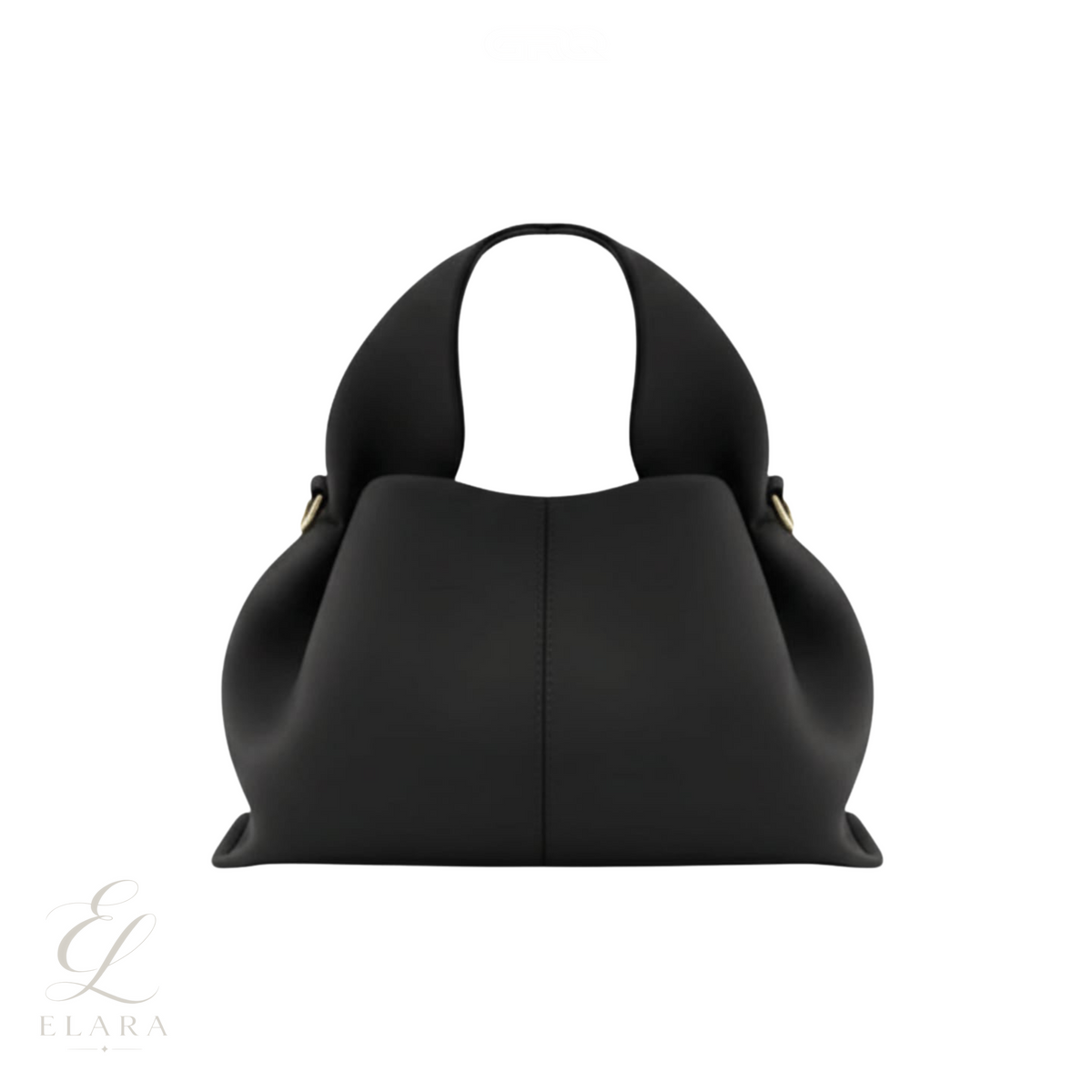 Polène | Numéro Dix Smooth Black Leather Bag – product image 1