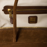 Miu Miu | Suede Beau Bag – Cocoa Brown – product image 4