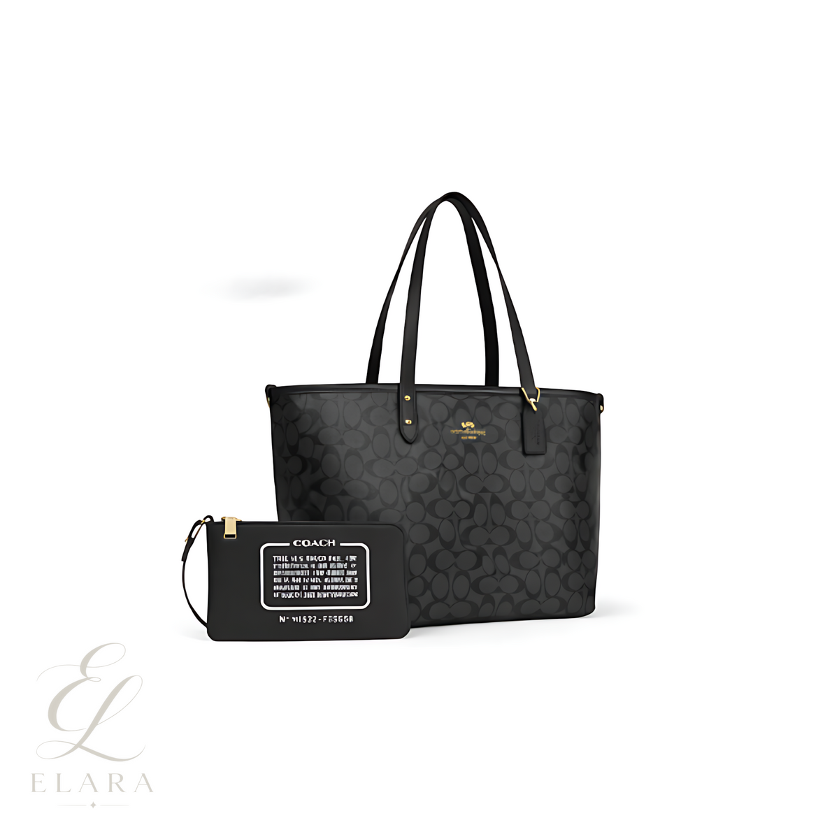 Coach | City Tote Signature Canvas Bag – Black – product image 1