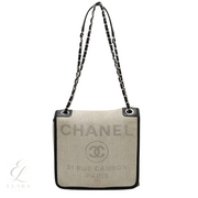 Chanel | Deauville PM Shoulder Canvas Leather Bag – product image 1