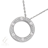 Cartier | Love Pendant Paved Necklace