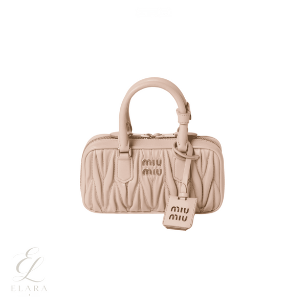 Miu Miu | Arcadie Matelassé Nappa Leather Mini Bag – Pink