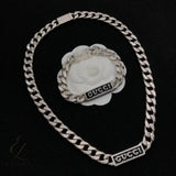Gucci | Logo Plate Chain Bracelet Silver – product image 4
