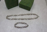 Gucci | Chunky Chain Necklace Bracelet Set Silver – product image 5