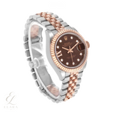 Rolex | Datejust 28 Chocolate Diamond Dial Watch – product image 2