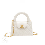 Chanel | Kelly Nano Calfskin Bag – White
